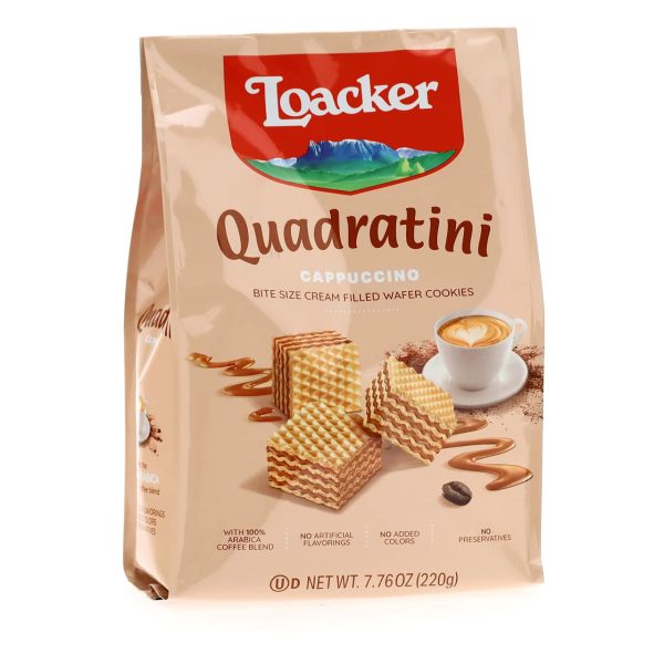 Loacker Quadratini Cappuccino Wafers 7.76oz 6ct